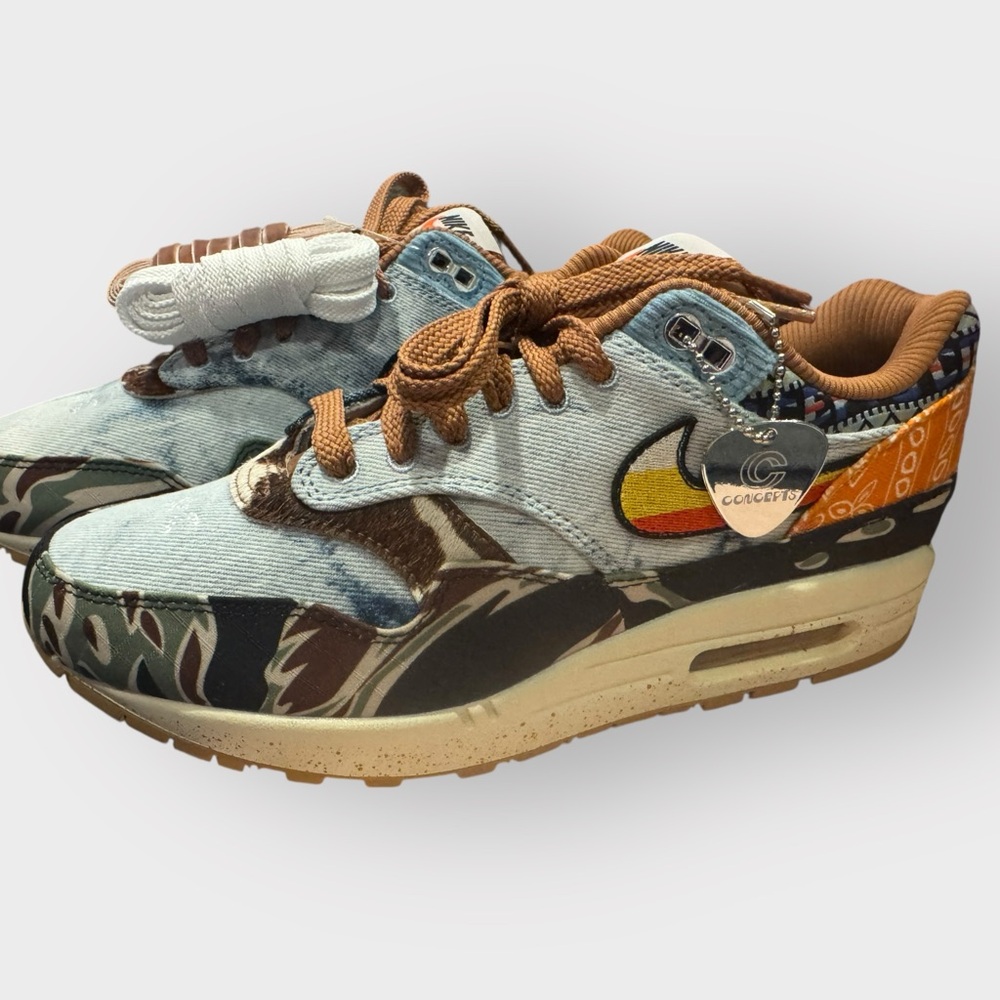 NEW Nike Air Max 1 SP x Concepts “Heavy” Denim Bandana Sneakers w/ Box - Picture 3 of 16